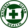 Oregon Natural, Clean, Health Medicinal Marijuana Round Auto Decal